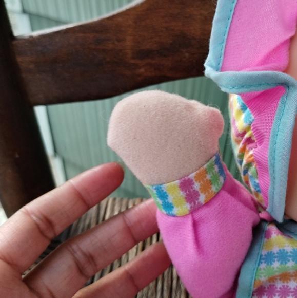 Baby's First Giggles 13" Baby Doll Plush Soft Body Pink Girl Baby Doll Lovey - Picture 5 of 15